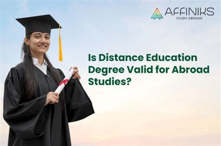 Is distance education valid abroad?