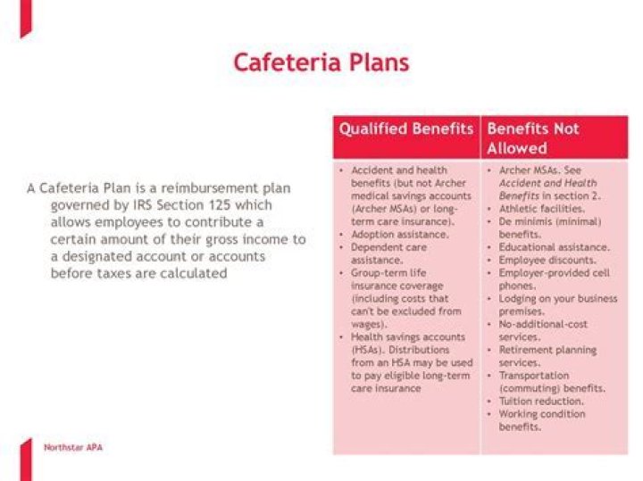 Is health insurance considered a cafeteria plan?