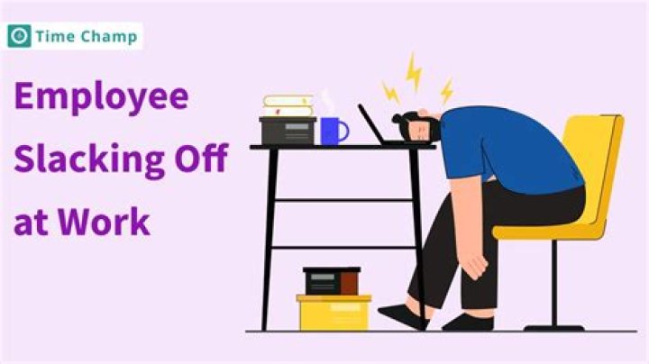 Is it OK to slack off at work sometimes?