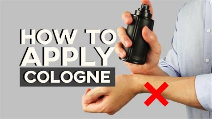 Is it OK to spray cologne on neck?