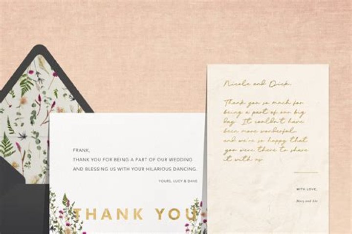 Is it rude not to send thank you cards after a wedding?