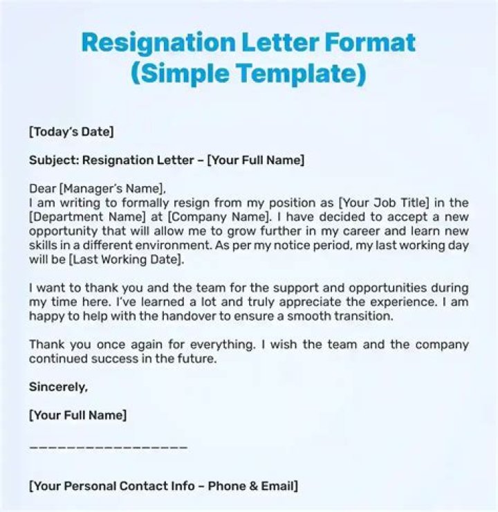 Is it unprofessional to write a resignation letter?