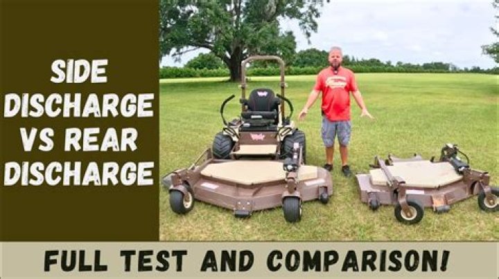 Should I mulch or side discharge?
