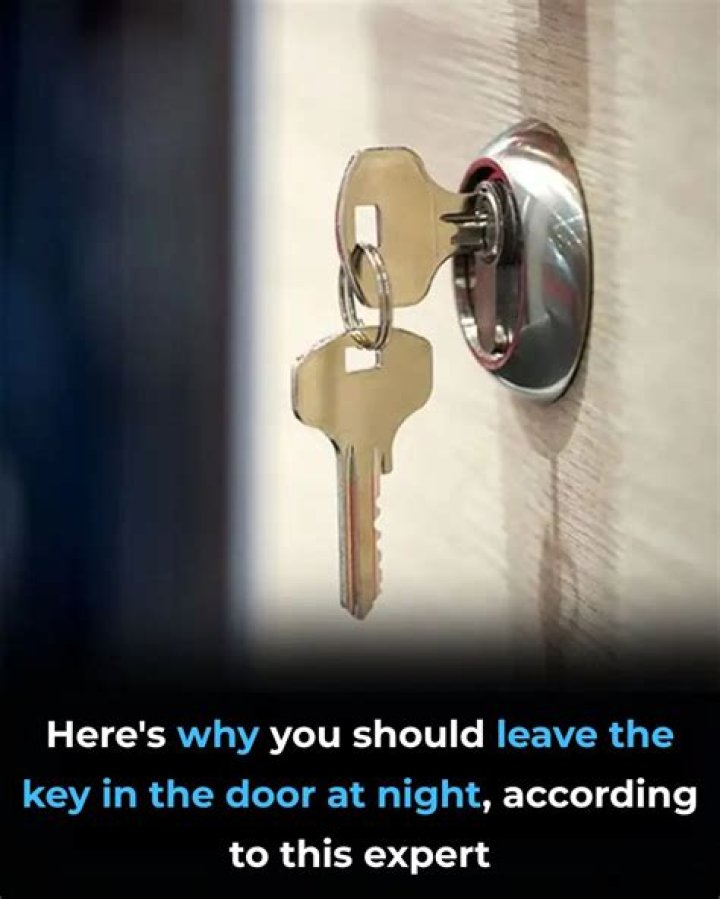 Should you leave a key in the door?