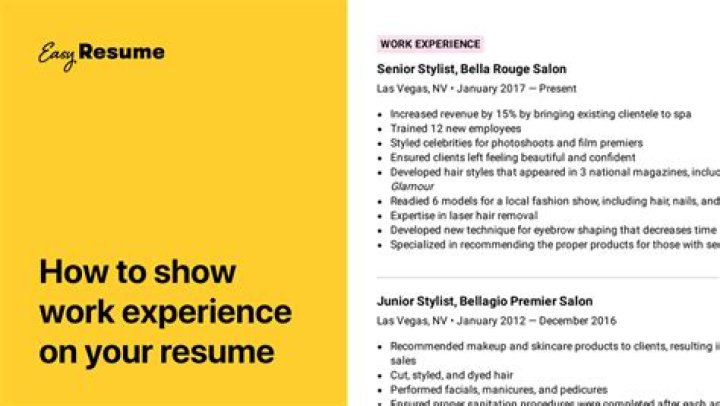 Should you put years of experience on resume?