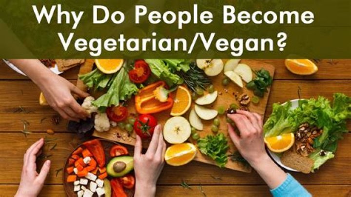 What are 3 reasons for a person becoming a vegetarian?