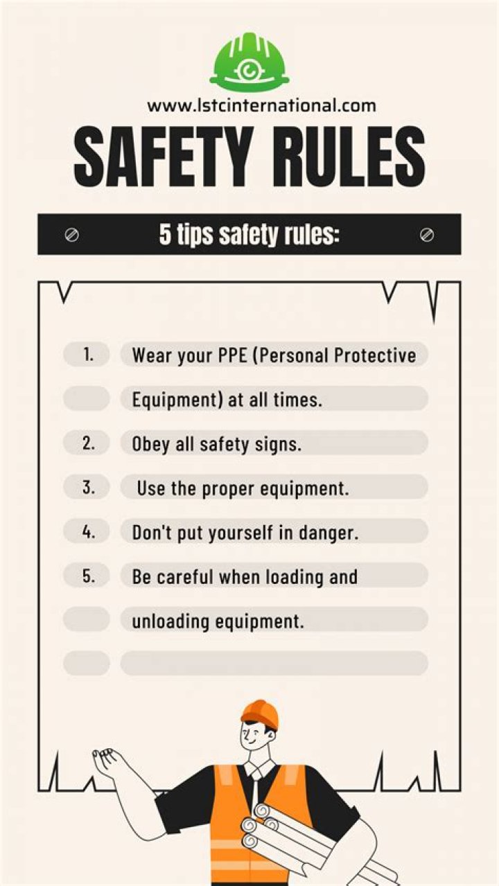 What are 5 basic safety rules?