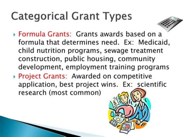 What are categorical formula grants?