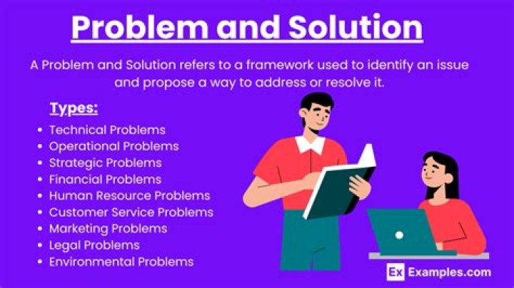 What are examples of problems at work?