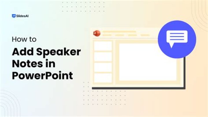 What are speaker notes on a slide?