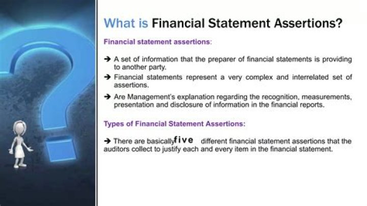 What are the 5 financial statement assertions?