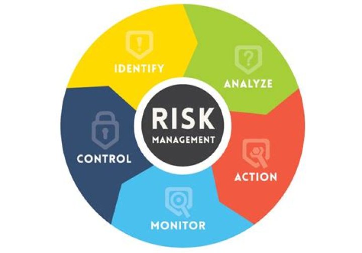 What are the 5 steps in the risk management process?