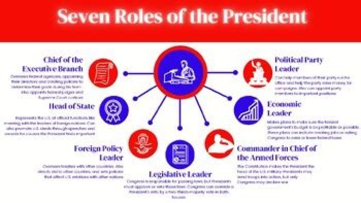 What are the 7 roles of the president?