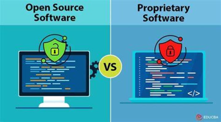 What are the advantages and disadvantages of the open source software framework and proprietary software framework?