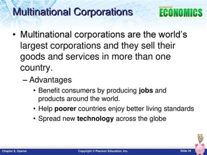 What are the advantages of multinational corporations Class 10th?