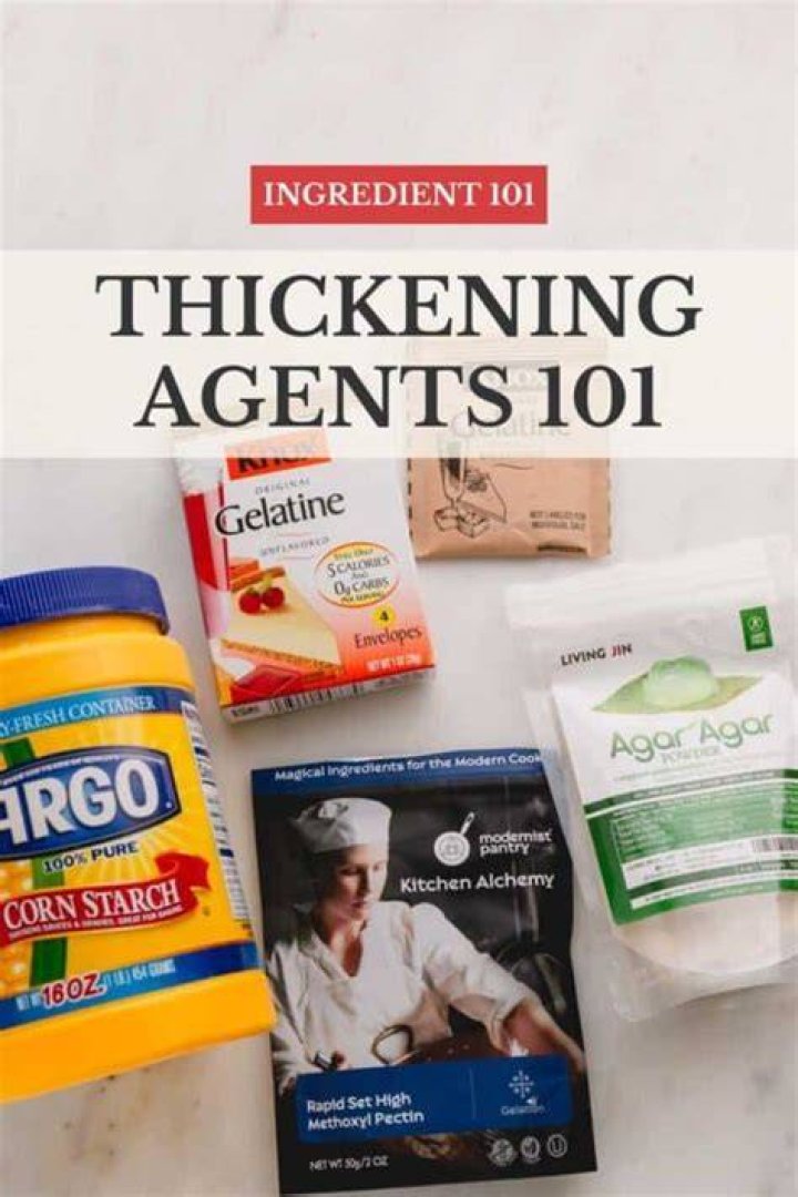 What are the different thickening agents?