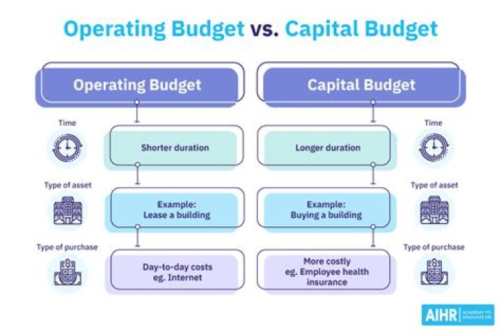 What are the different types of operational budgets?