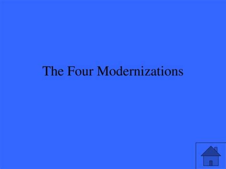 What are the Four Modernizations?