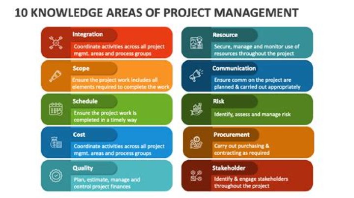 What are the key knowledge areas of project management?