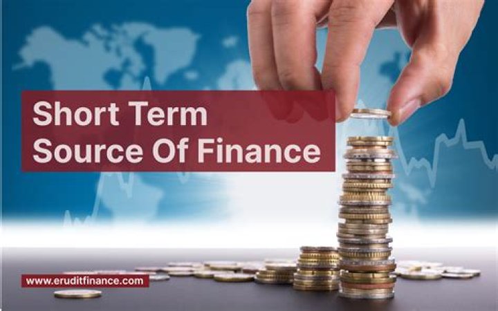 What are the main sources of short term finance?