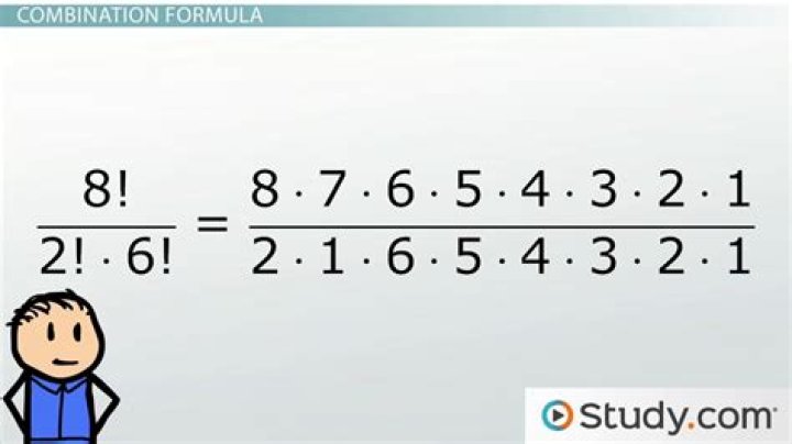 What are the possible combinations of 6 numbers?