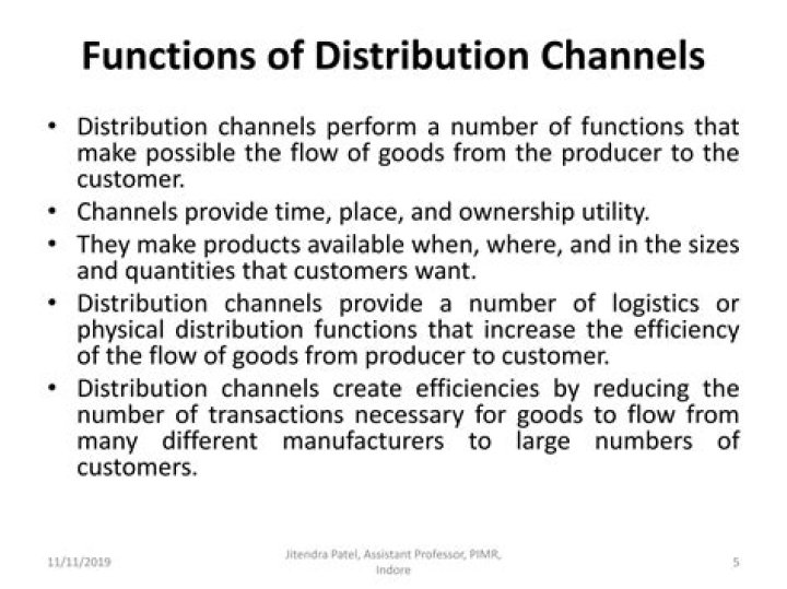 What are the roles and functions of distribution in marketing?