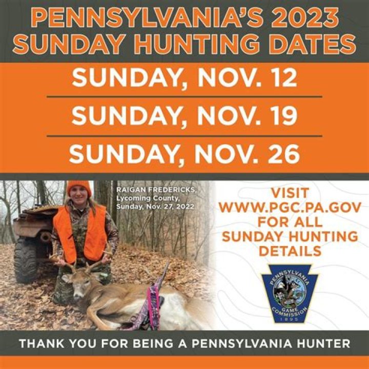 What are the rules for Sunday hunting in Pennsylvania?