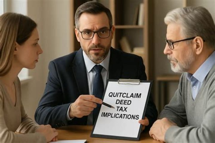 What are the tax implications of using a quitclaim deed?