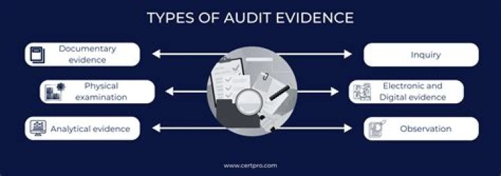 What are the three types of audit evidence?