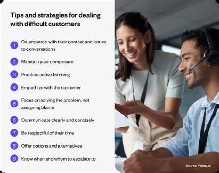 What are the tips you knew when dealing with customers?