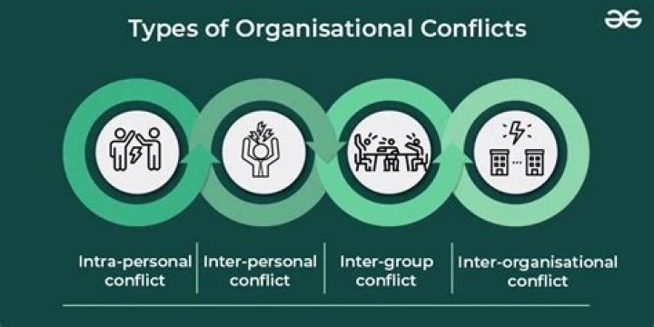 What are the types of conflict in organizations?