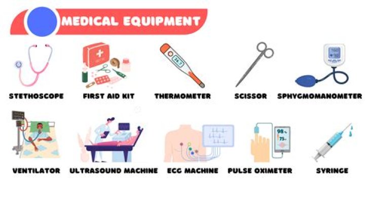 What are the various equipments required to run a hospital?