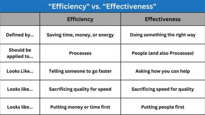 What can be achieved with efficiency and effectiveness?