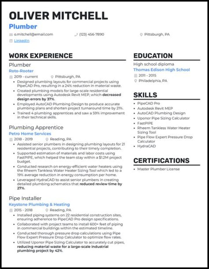 What can I do with a plumbing career diploma?