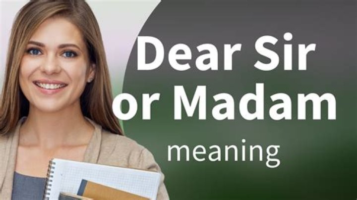 What can I use instead of Dear Sir or Madam?