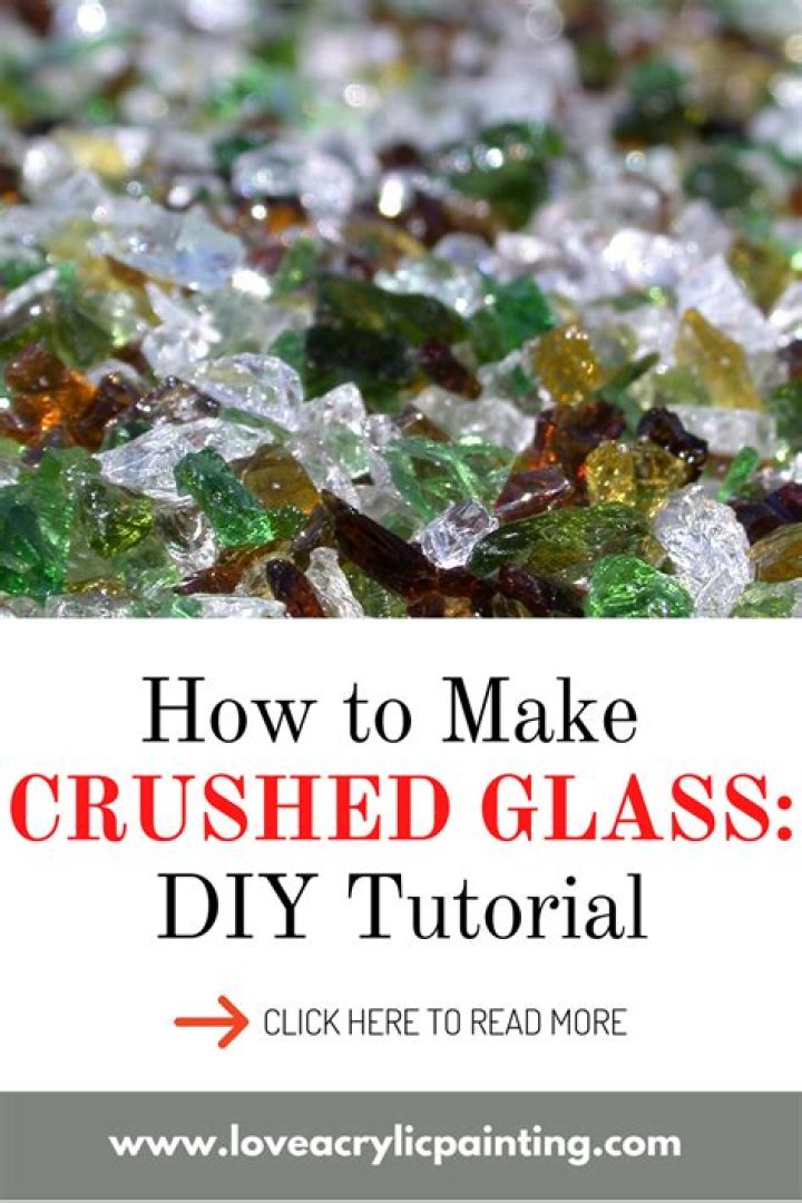 What can you do with crushed glass bottles?