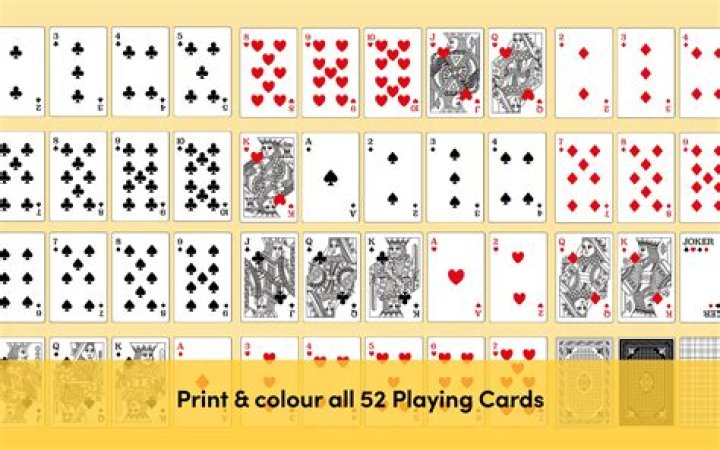 What cards are there in a deck of 52?