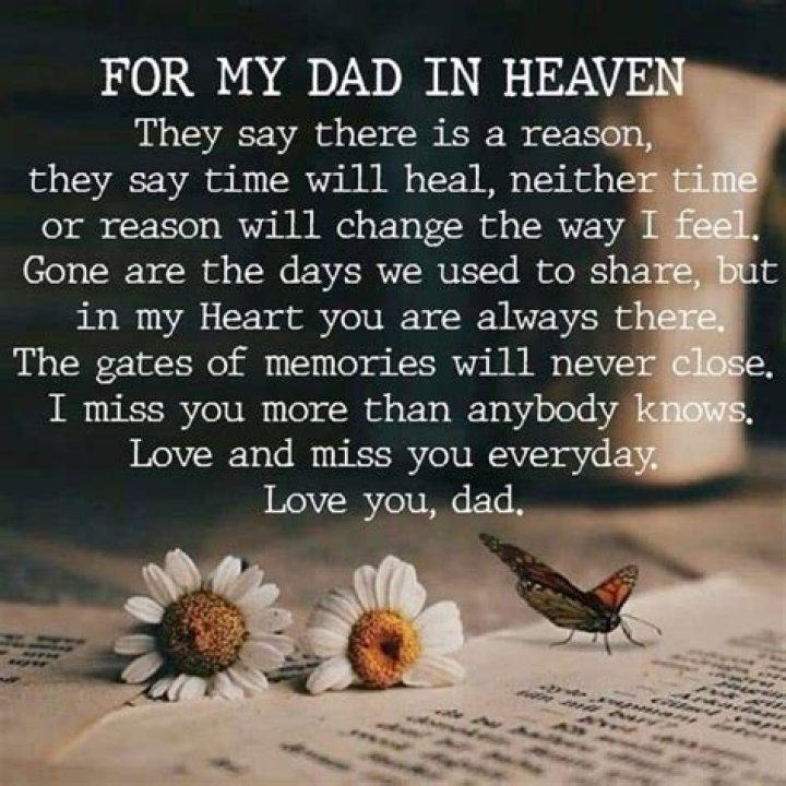 What did my dad do when he died?