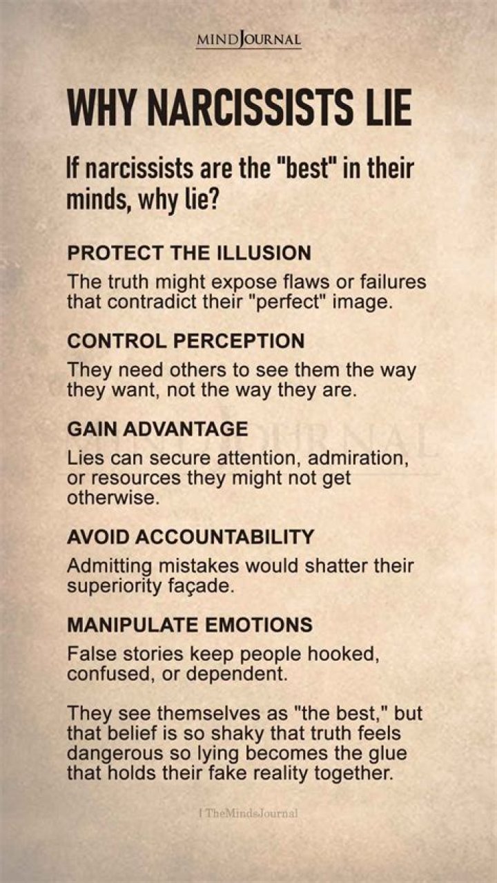 What do narcissists lie about?