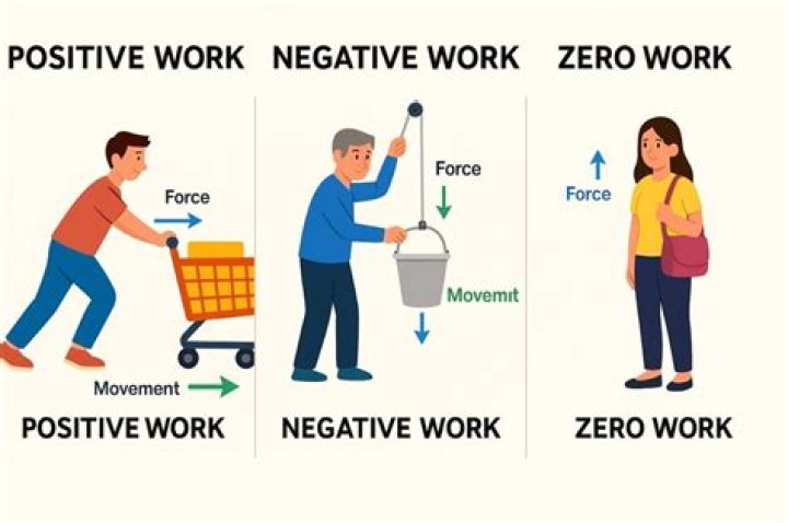 What do you mean by positive and negative work give example?