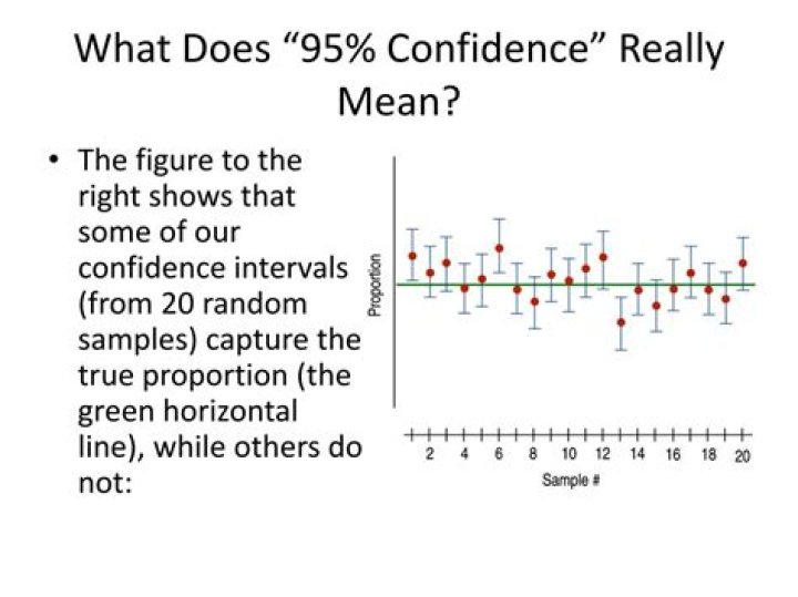 What does 95% confidence level mean?