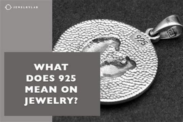 What does 965 mean on jewelry?