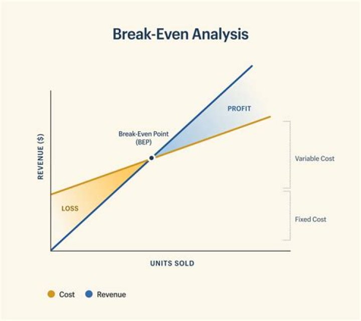 What does a break even analysis look like?