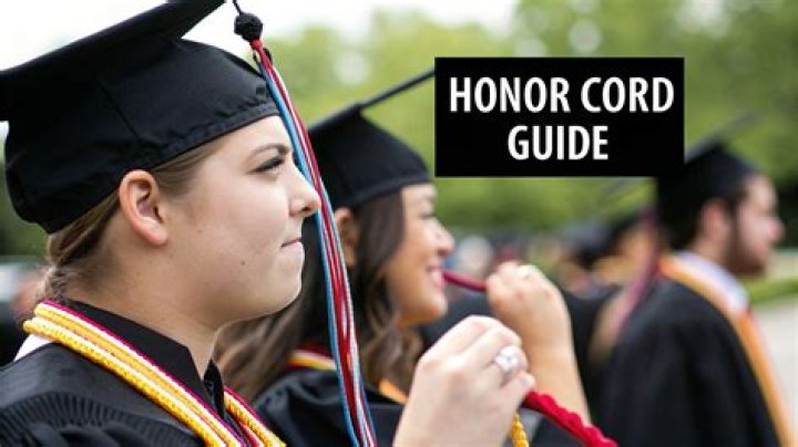 What does a double gold cord mean at high school graduation?