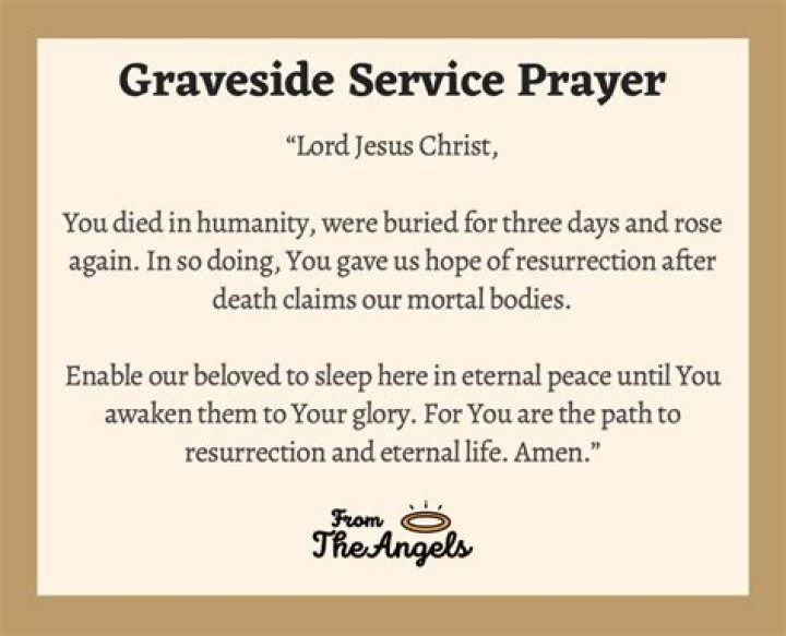 What does a pastor do at a graveside service?