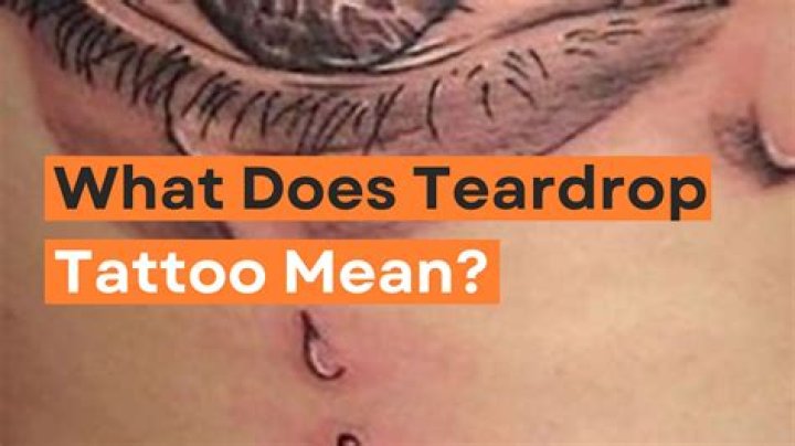 What does a teardrop by your mouth mean?