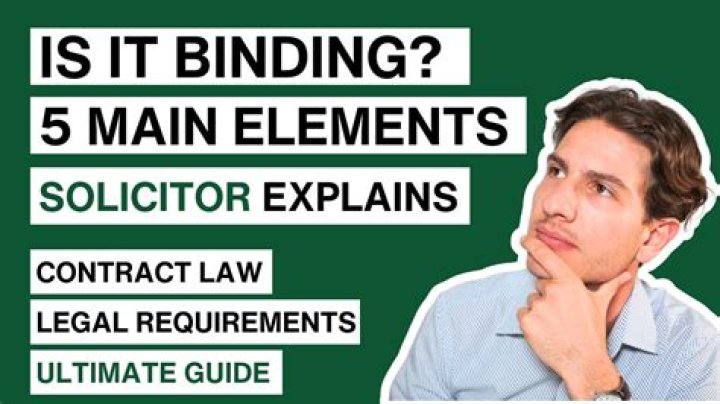 What does binded contract mean?