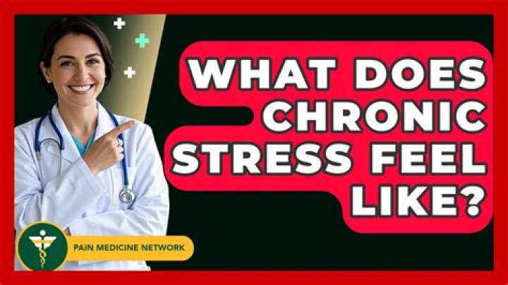 What does chronic stress feel like?