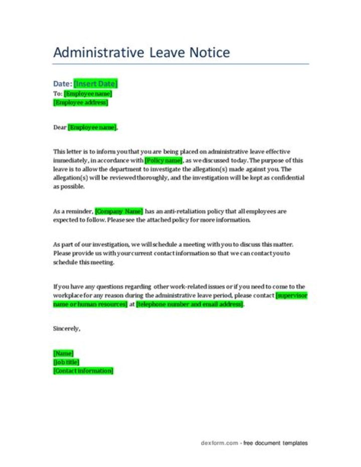 What does it mean to be placed on administrative leave?