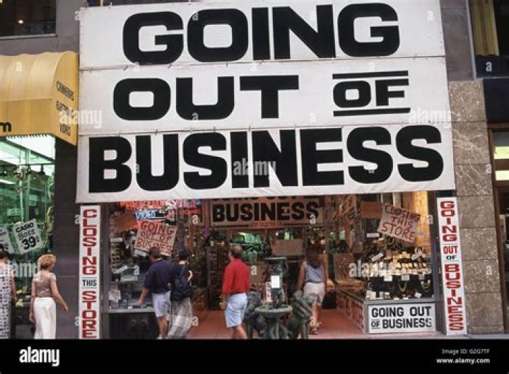 What does it mean when a store is going out of business?